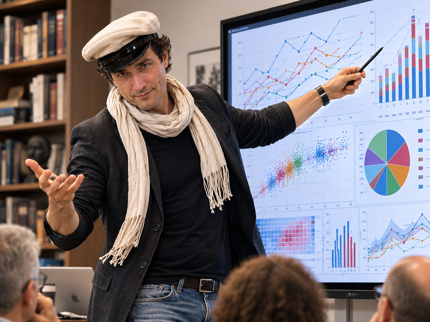 Professor Lev Abramovich Ben-Shekel helps you draft questions and create a party quiz page